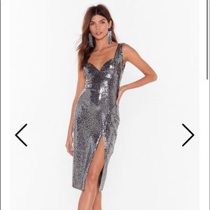 Sequin midi dress